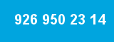 926 950 23 14 926 950 23 14